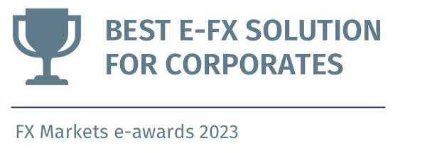 FX Markets e-awards 2023 - Best E-FX Solution for Corporates